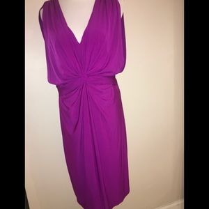 Trendy Fuchsia Midi Dress